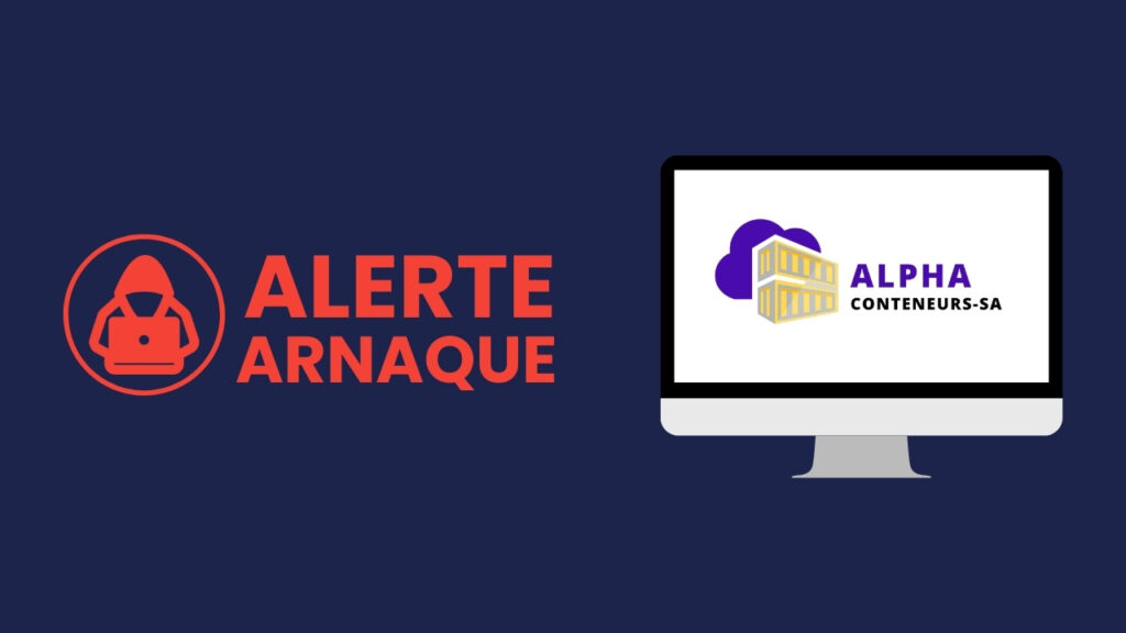 Alpha Conteneurs SA est un faux site de vente de containers maritime