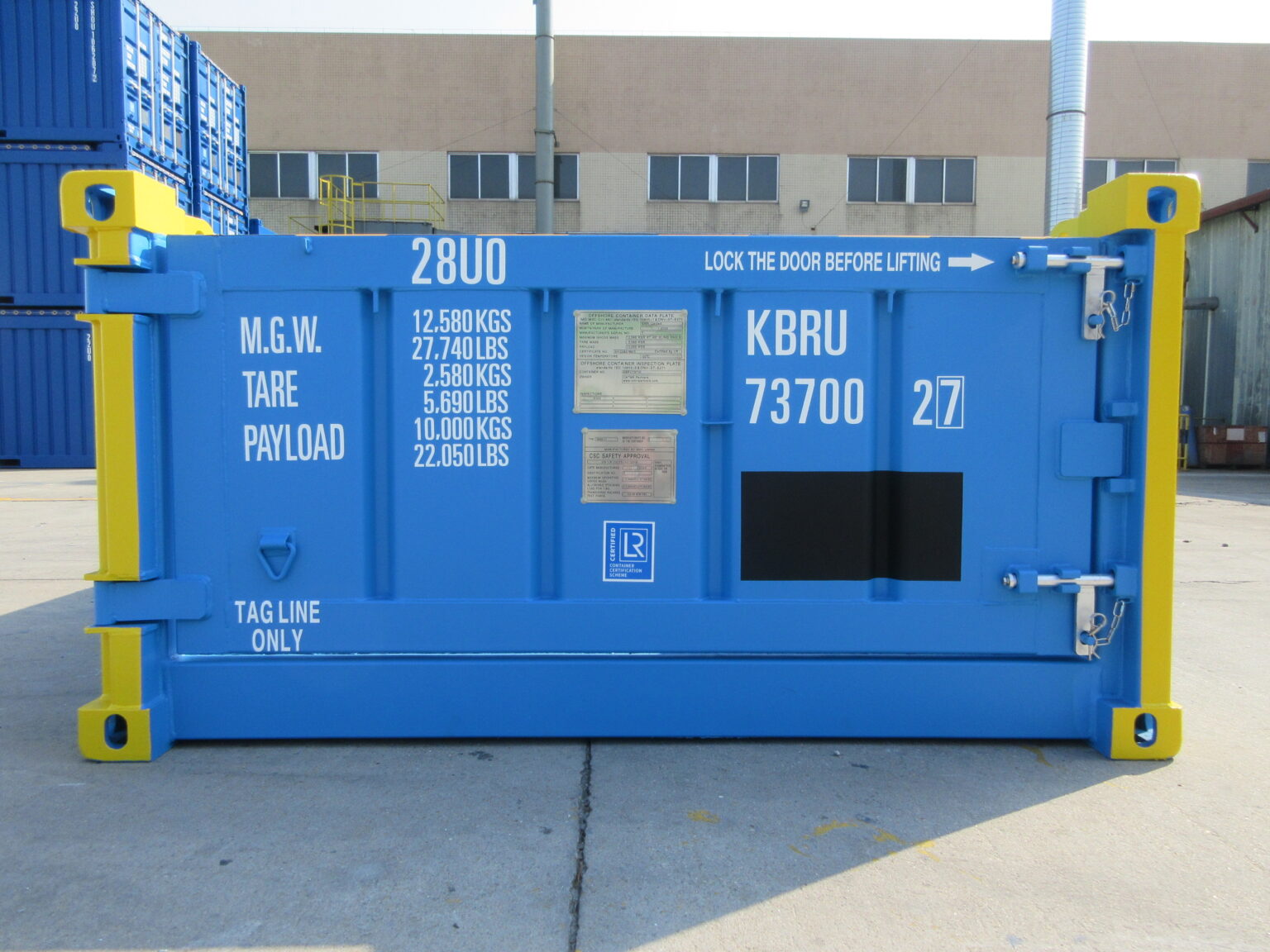 Demi Container maritime 20 Pieds Offshore Open Top