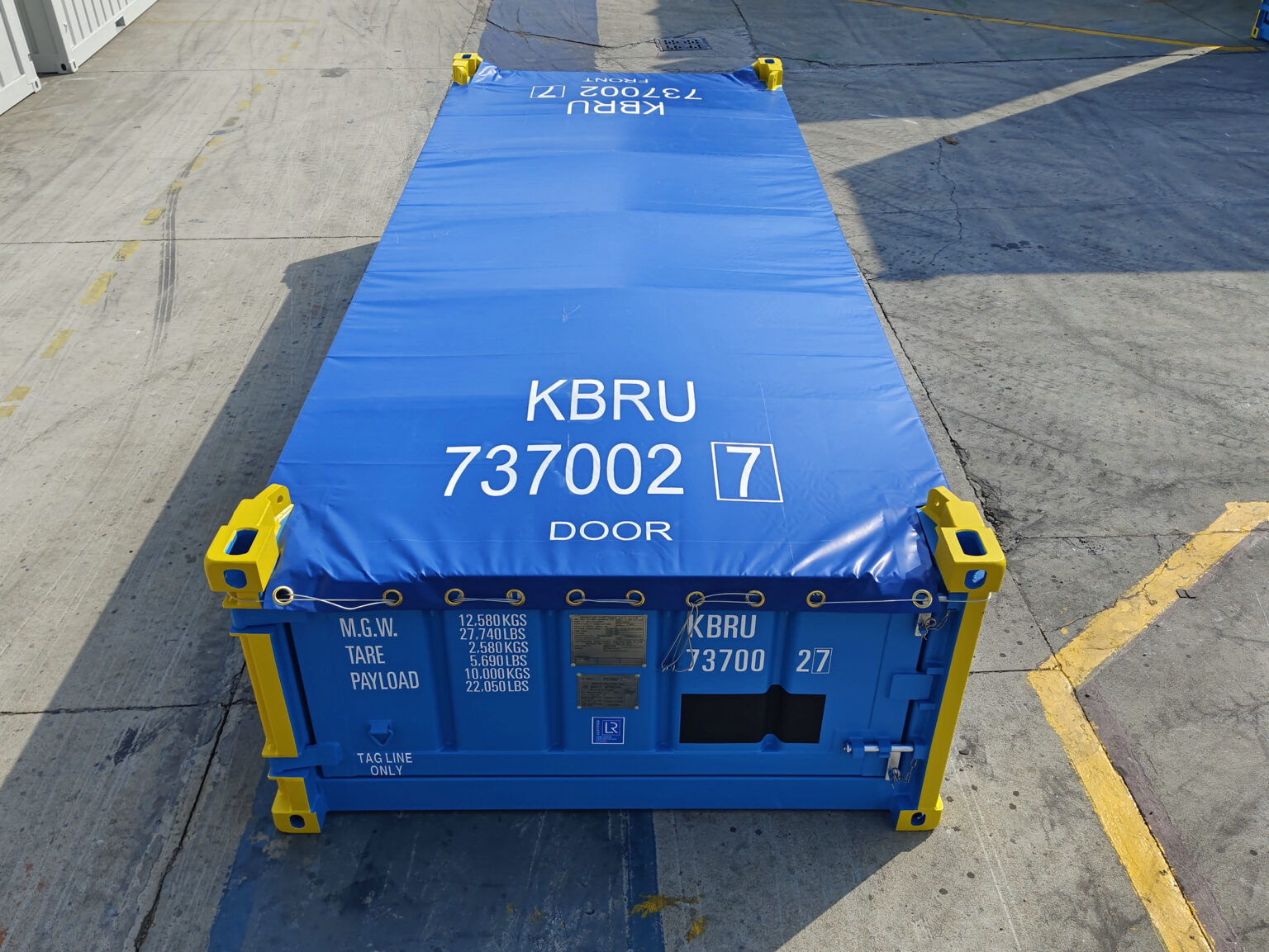 Demi Container maritime 20 Pieds Offshore Open Top