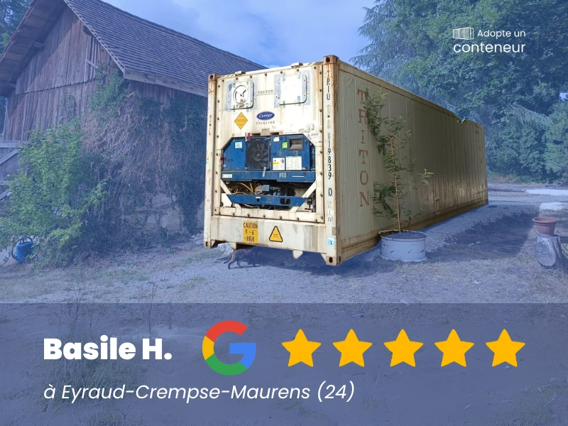 Avis Google 5 étoiles - Basile H. en Dordogne