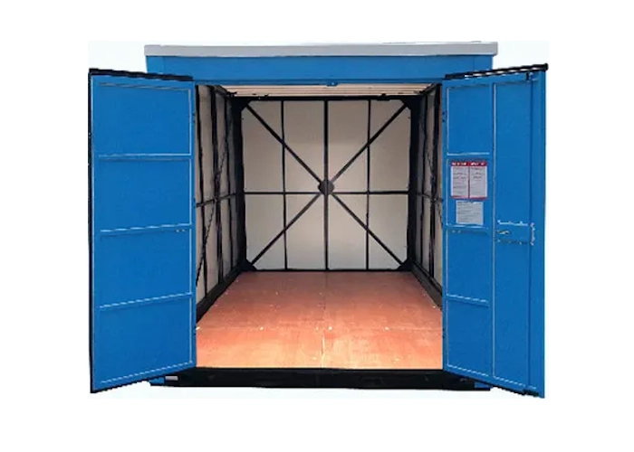 Intérieur d'un container mobile Boxwell