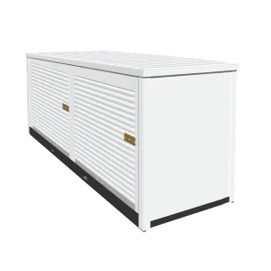 Conteneur 5 x 20 pieds compartimenté en 2 box de 4,6 m²