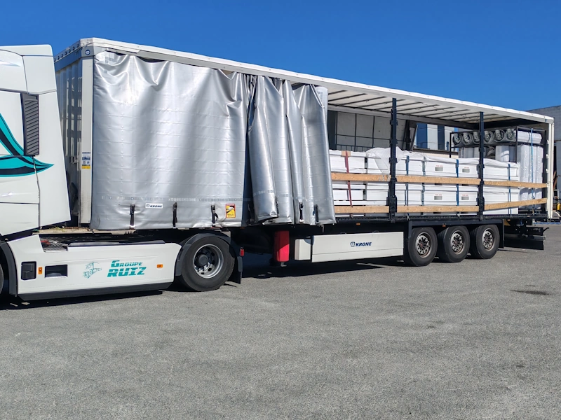 Containers Boxwell en colis - chargement tautliner 3